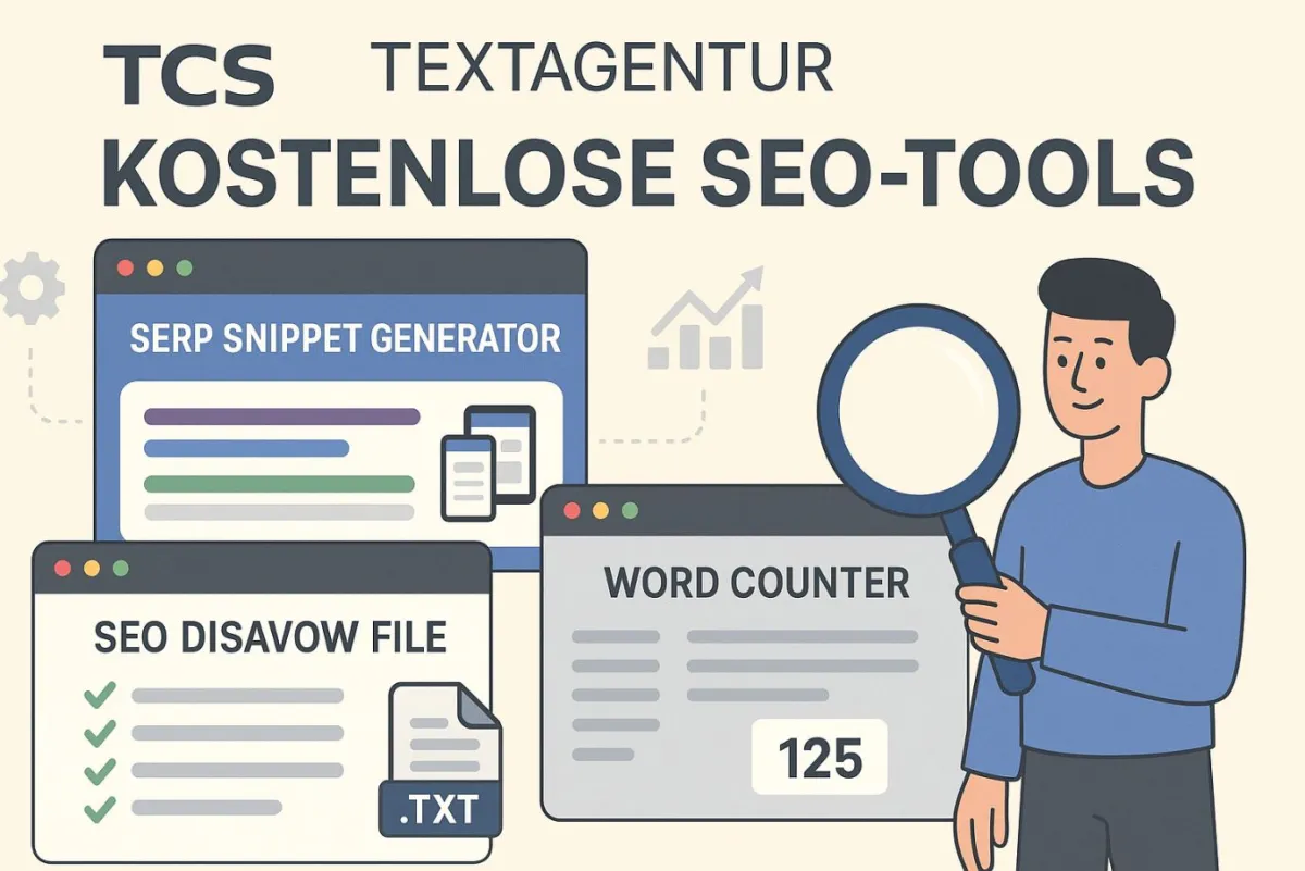 Die Textagenur TCS bietet drei neue SEO-Tools, kostenlos