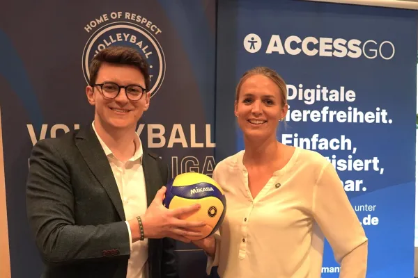 Bild: Volleyball Bundesliga und AccessGO: Gemeinsam für mehr digitale Teilhabe im Volleyball
