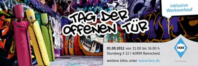 Bild: Tag der offenen Tür im Remscheider FARE Schirmwerk