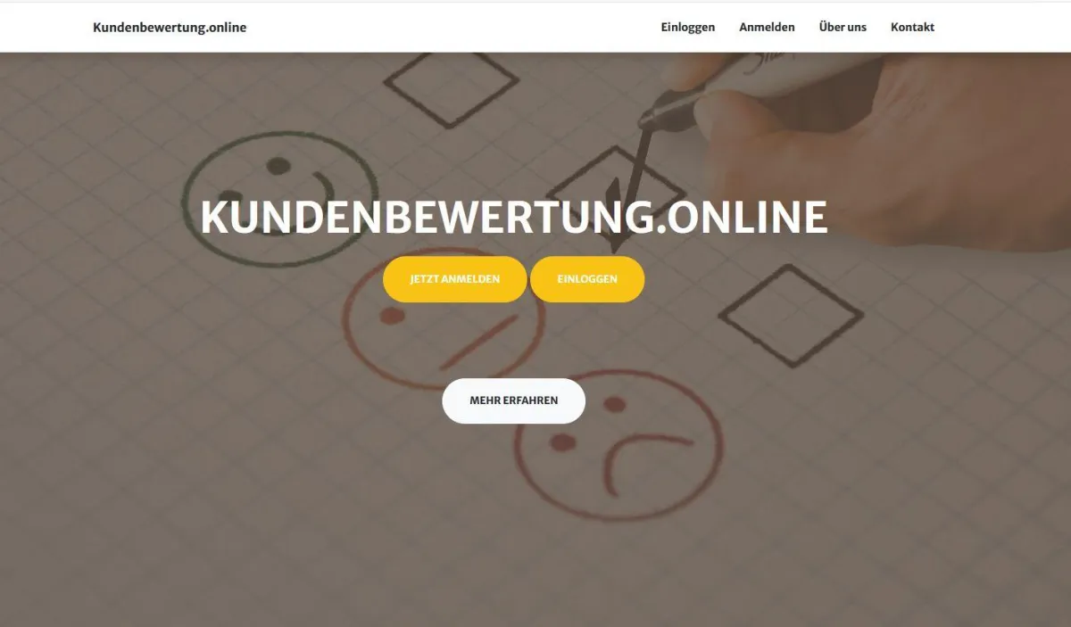 Screenshot des Portals