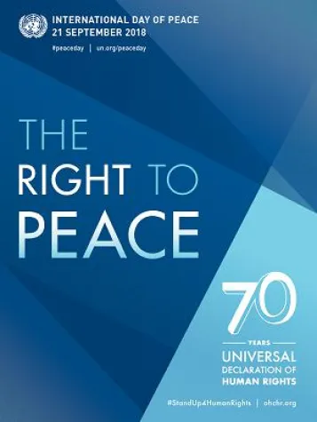 Ein Recht auf Frieden – 21. September ist Weltfriedenstag Bild: Ein Recht auf Frieden – 21. September ist Weltfriedenstag