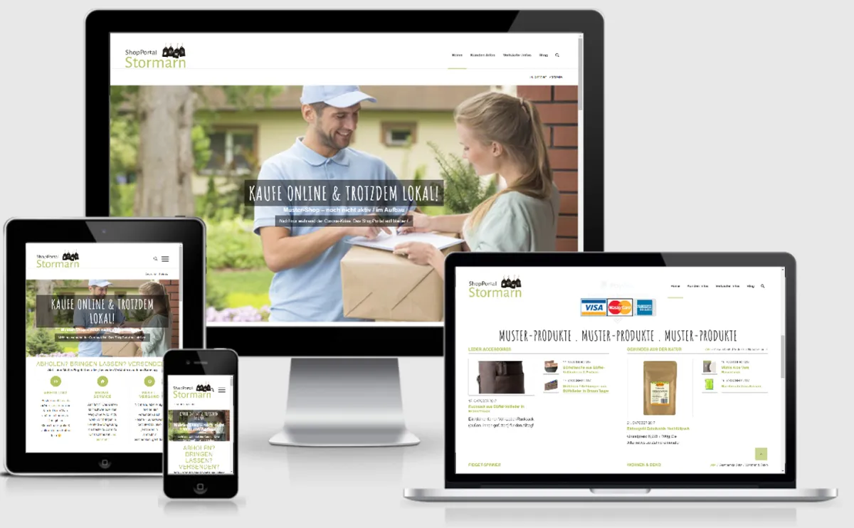 So sieht das ShopPortal-Stormarn.de aus.