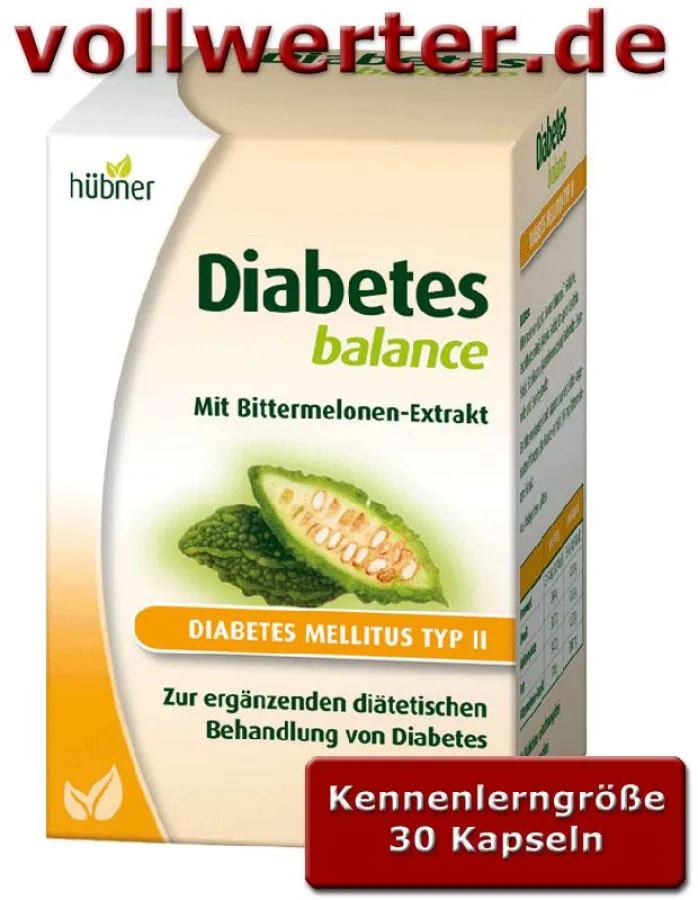 Hübner Diabetes balance in der Kennenlerngröße