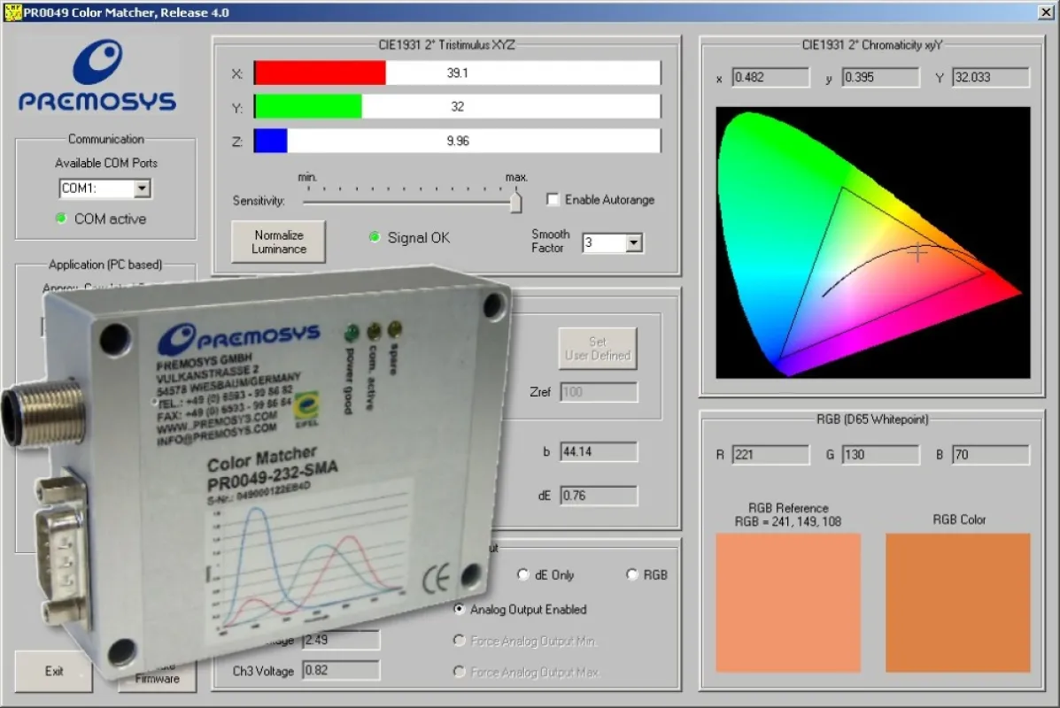 Color Matcher PR0049 mit Software