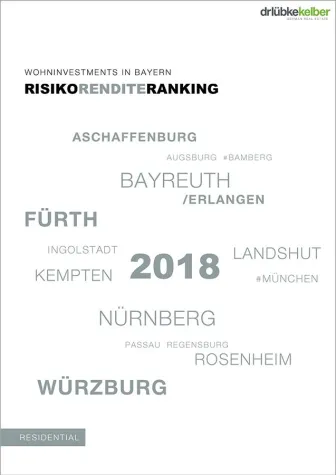 Risiko-Rendite-Ranking 2018 für Bayern der Dr. Lübke & Kelber GmbH: Bild: Risiko-Rendite-Ranking 2018 für Bayern der Dr. Lübke & Kelber GmbH: