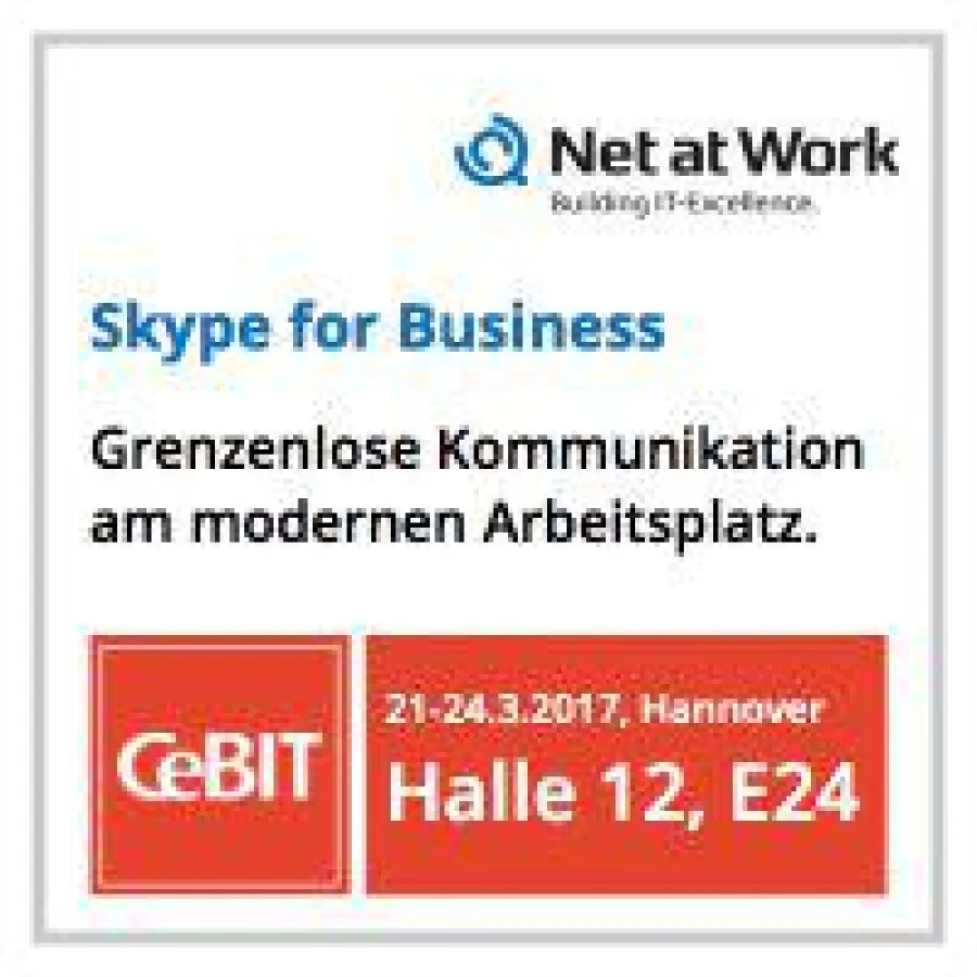 Net at Work stellt auf der CeBIT Skype for Business vor