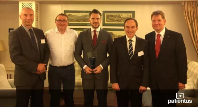 Patientus gewinnt den 'Zukunftspreis Gesundheitswirtschaft' Bild: Patientus gewinnt den 'Zukunftspreis Gesundheitswirtschaft'
