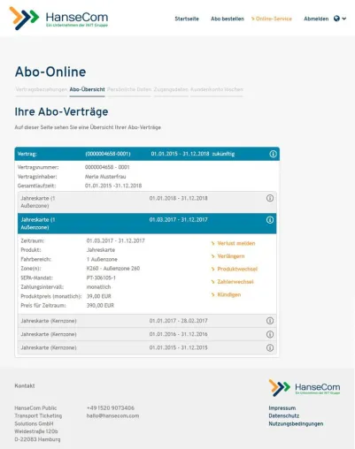 HanseCom auf der IT-TRANS: Abo aufs Handy, Abo-Online in Echtzeit und neue API für HandyTicket Deutschland Bild: HanseCom auf der IT-TRANS: Abo aufs Handy, Abo-Online in Echtzeit und neue API für HandyTicket Deutschland