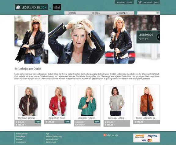 Bild: Neu bei Leder Fischer: günstige Ledermode im Online-Outlet