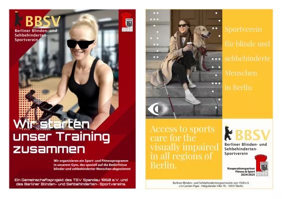 Bild: TSV Spandau 1860 e.V. und der Berliner Blinden- und Sehbehinderten- Sportverein e.V. starten Inklusionsprojekt