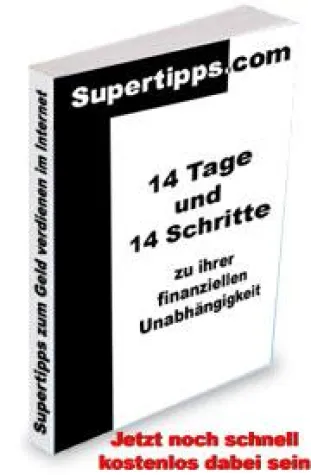 Bild: Geld verdienen im Internet - Kostenloser Mailkurs bei Supertipps.com