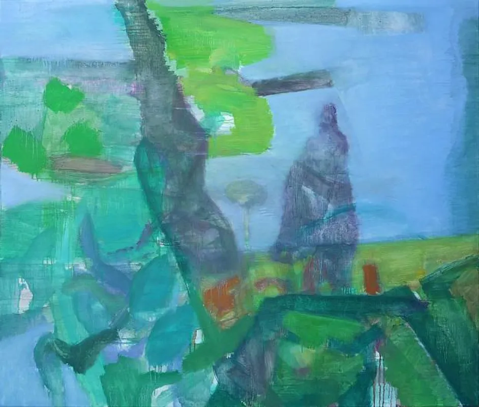 Carsten Gille: Garten-Nachmittag, 2010, Öl auf Leinwand, Foto: Künstler
