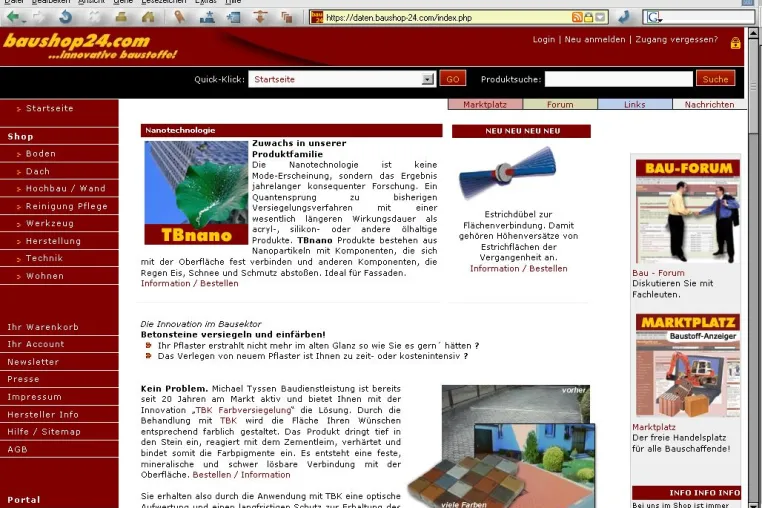 Bild: Neuer Vertriebsweg für Baustoffe