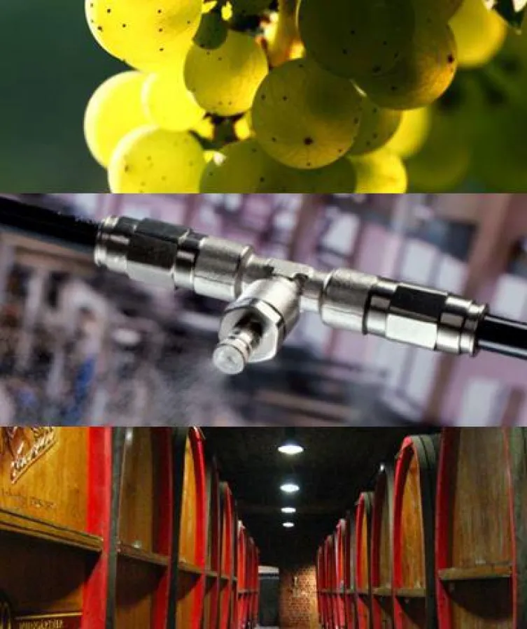 Hochdruck Luftbefeuchtung bei Kellereien