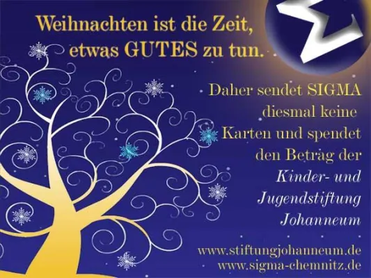 Spende statt Geschenke – SIGMA spendet für Kinder- und Jugendstiftung Bild: Spende statt Geschenke – SIGMA spendet für Kinder- und Jugendstiftung
