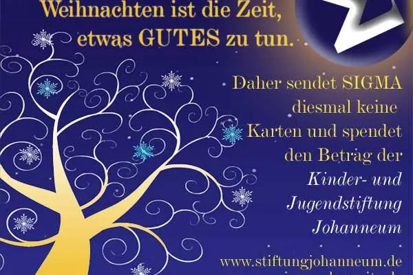 Bild: Spende statt Geschenke – SIGMA spendet für Kinder- und Jugendstiftung