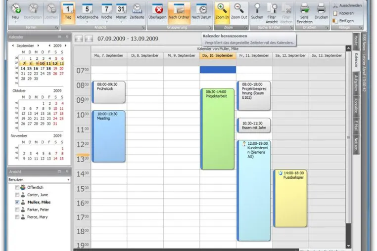 Bild: Pimero 2010 R1: Outlook-Alternative für Teams und Gruppen jetzt mit Serienmailer
