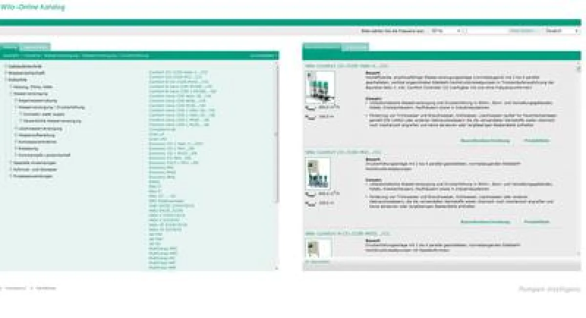 Ansicht des WILO Produktkataloges