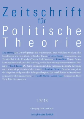 Bild: "ZPTh – Zeitschrift für Politische Theorie" feiert 10-jähriges Bestehen
