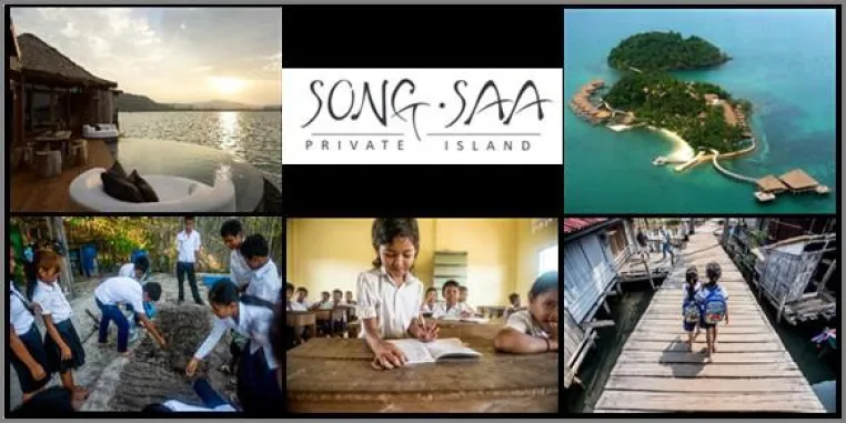 Traumurlaub ermöglicht Entwicklungshilfe - Song Saa verbindet Familien-Angebote mit akuten Kinderhilfsprojekten Bild: Traumurlaub ermöglicht Entwicklungshilfe - Song Saa verbindet Familien-Angebote mit akuten Kinderhilfsprojekten