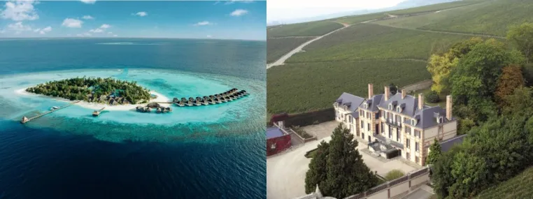 Bild: Champagne Taittinger & Nova Maldives zelebrieren ein mit raren Champagne Taittinger Editionen maledivisches Go