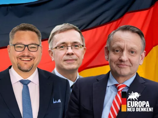 Bild: EU-Wahlen im Fokus: EU-Kandidat der Alternative für Deutschland stellt Kernpunkte vor