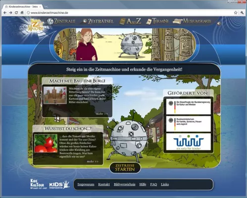 Bild: Europäisches Silber beim KinderOnlinePreis für Kinderzeitmaschine.de