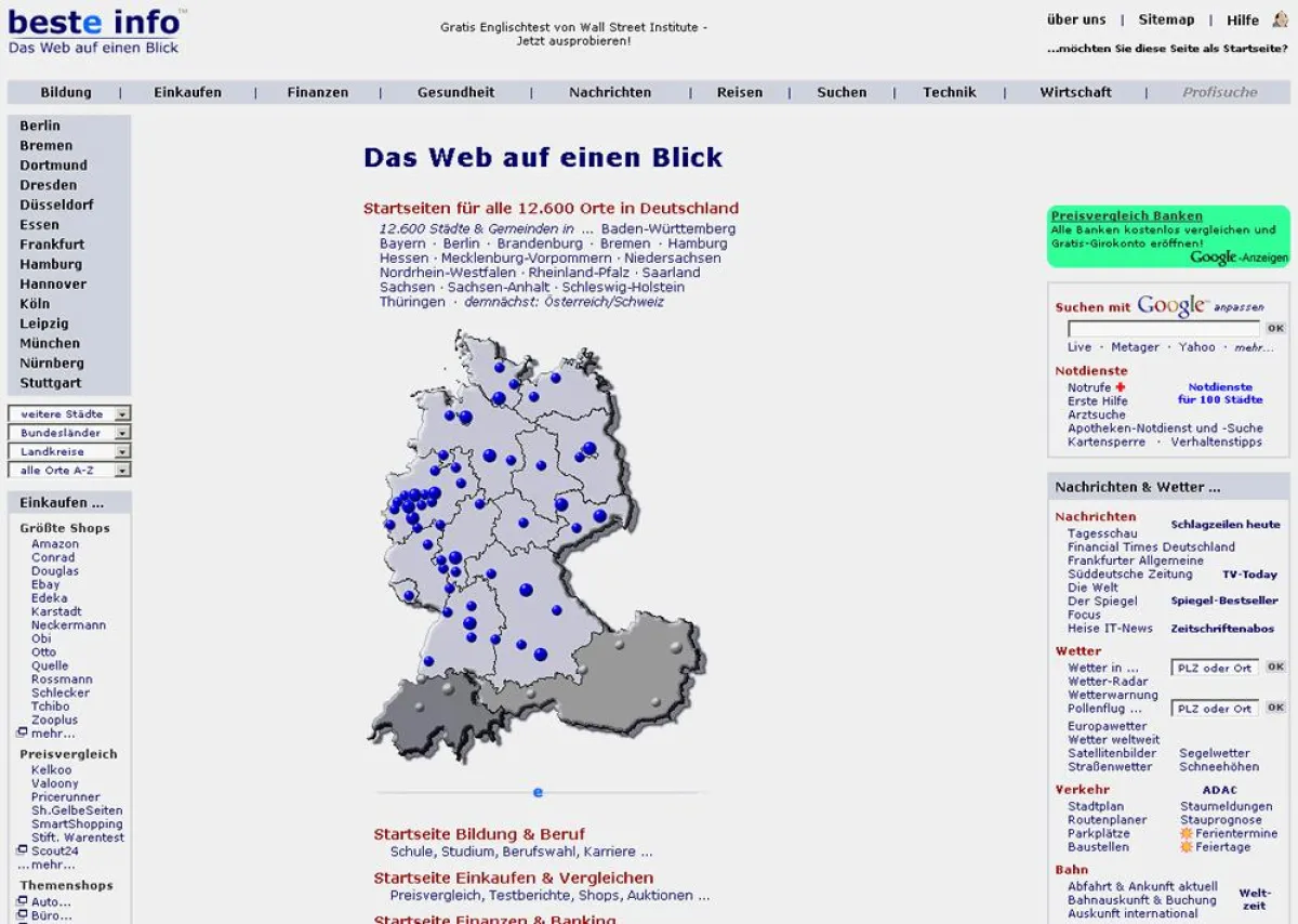 beste info - Das Web auf einen Blick - www.besteinfo.de