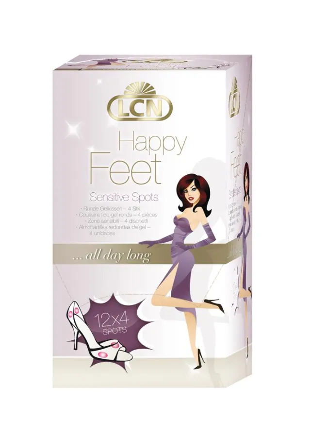 Sensitive Spots – vier kleine, runde Gelkissen – gegen kleinere Druckstellen an besonders sensiblen Punkten