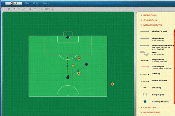 Bild: Fußballtraining im Internet