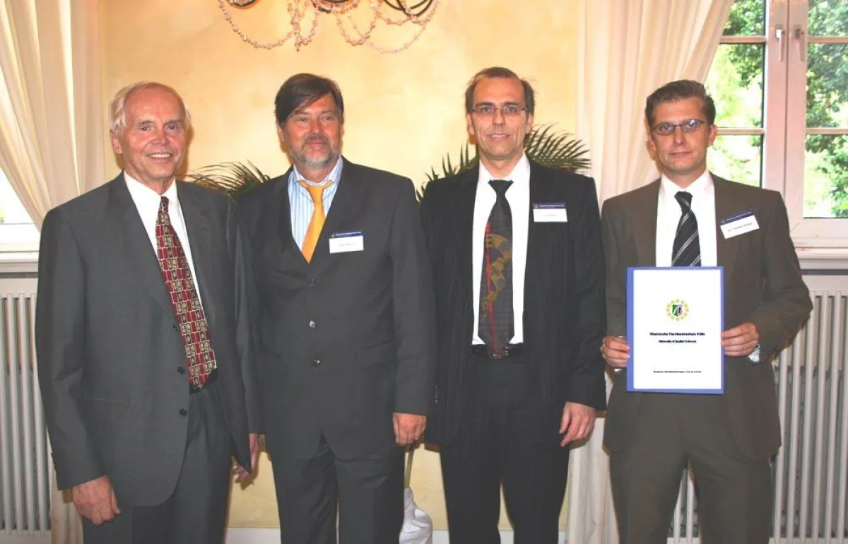 V.l.n.r.: Prof. Johannes Schinke, Ass. jur. Holger Berens, Dr. jur. Ralf Sinz und Jan-Christian Wagner