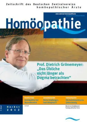 Bild: Zeitschrift Homöopathie: Prof. Dr. Dietrich Grönemeyer im Interview