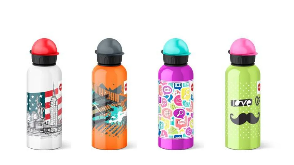 Trinkflaschen von Emsa in einem lebensfrohen Design