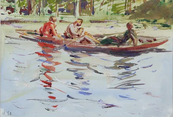 Bild: Unbekannte Gemälde des Dresdner Impressionisten Robert Sterl in Bielefeld aufgetaucht.