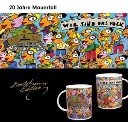 Bild: 20 Jahre Mauerfall - Porzellan Service von Michael Fischer Art
