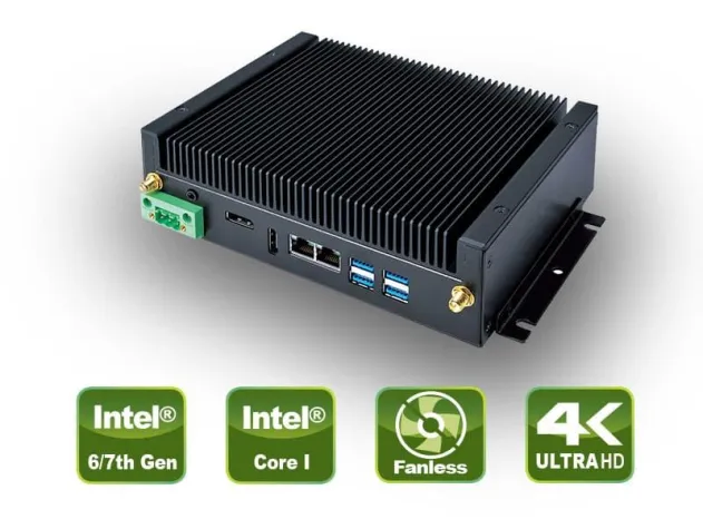 Bild: Lüfterloser Embedded PC mit Core-I CPUs