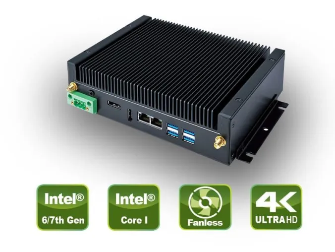 Bild: Lüfterloser Embedded PC mit Core-I CPUs