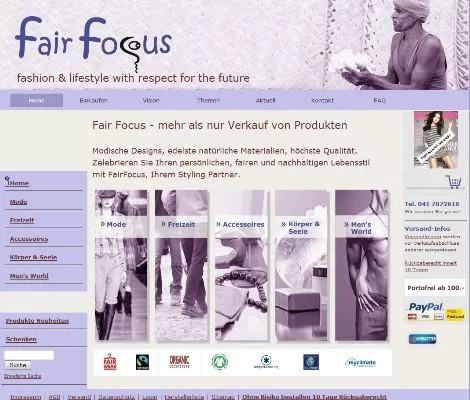 Bild: mode online shopping "Fairer Handel auch im Internet*