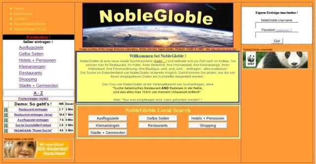 Regionale Suche mit „NobleGloble“: Neuartige Suchmaschine Bild: Regionale Suche mit „NobleGloble“: Neuartige Suchmaschine