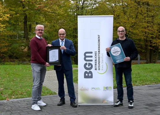 Bild: Gesundheit fest verankert: Kreis Steinfurt erhält Auszeichnung