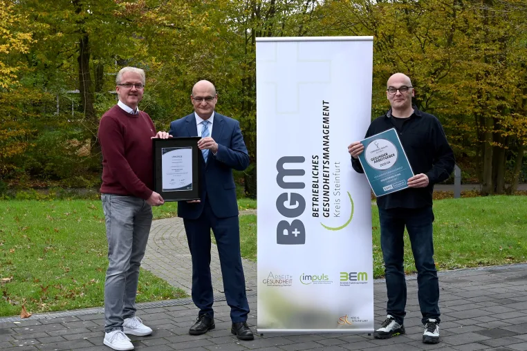Bild: Gesundheit fest verankert: Kreis Steinfurt erhält Auszeichnung