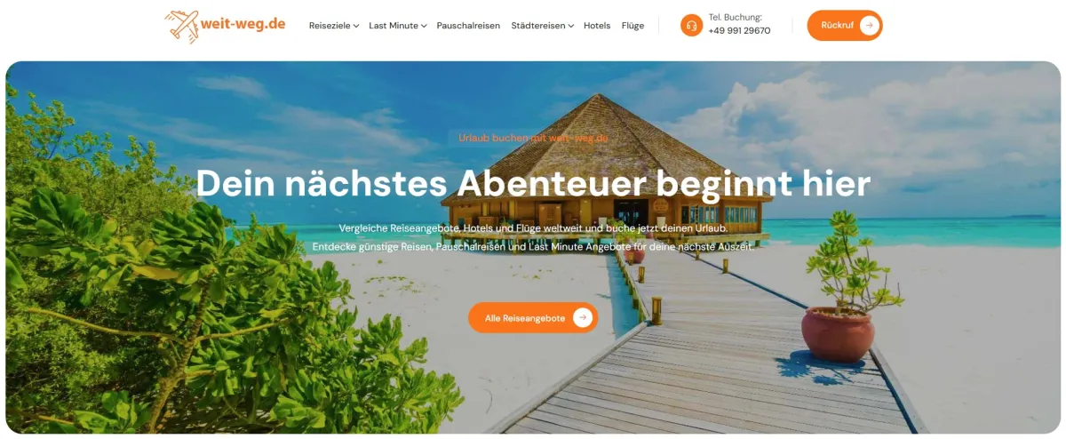 Urlaub buchen mit www.weit-weg.de (© www.weit-weg.de)