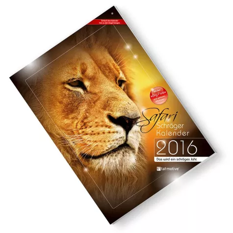 Safari 2016: Ein schräger Kalender für das neue Jahr Bild: Safari 2016: Ein schräger Kalender für das neue Jahr