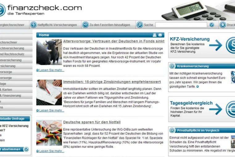 Neues Verbraucher-Portal sorgt für Durchblick bei Versicherungen und Finanzen - Anbieterunabhängige Vergleiche Bild: Neues Verbraucher-Portal sorgt für Durchblick bei Versicherungen und Finanzen - Anbieterunabhängige Vergleiche