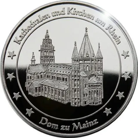 Bild: Medaille zeigt den Mainzer Dom