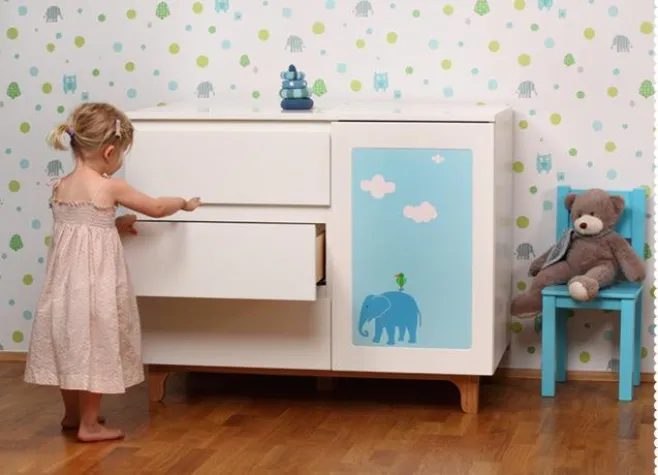 Bild: Hochflexibel, hochelegant: Candy Works Kindermöbel wachsen mit