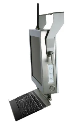 Bild: Robuster Touch Panel Computer mit IP66 Edelstahlgehäuse