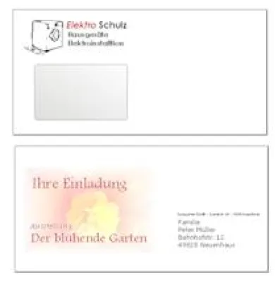 Bild: Mit Briefumschlägen werben – Briefumschläge mit dem Laserdrucker selbst bedrucken