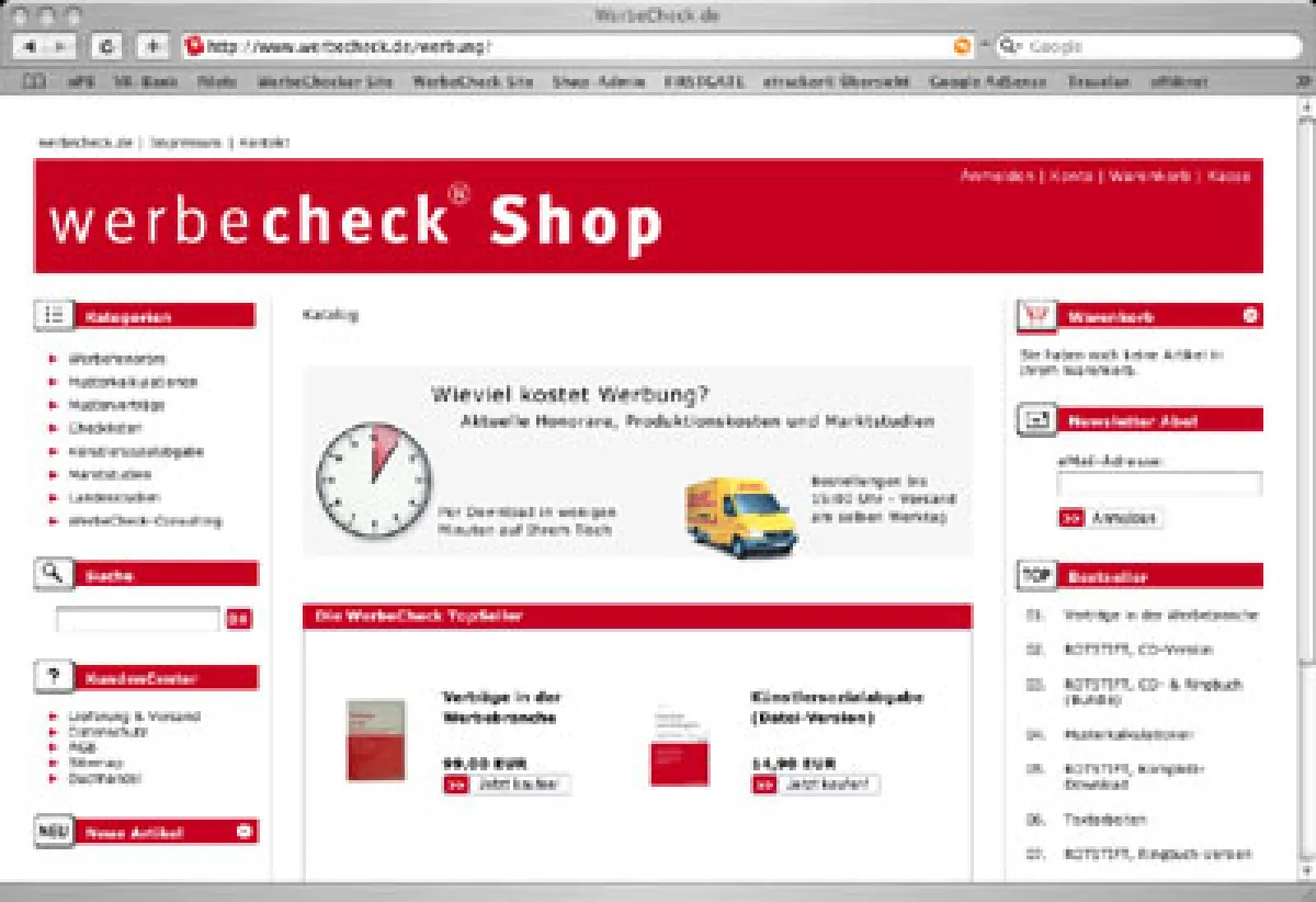 Profi-Tools für Werbeagenturen - der neue Shop von WerbeCheck.de