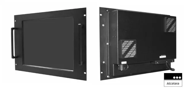 Bild: 19“ Rack-Einbaumonitor jetzt auch rückseitig IP54